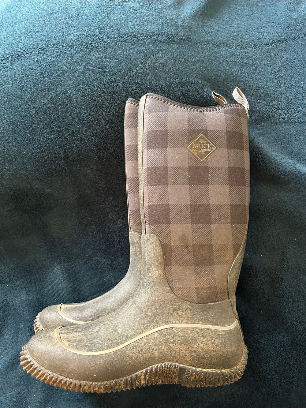 Muck Boot Company Women's Brown Plaid All-Season Rain & Winter Boot